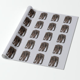Papel De Presente Elephant Animal Art