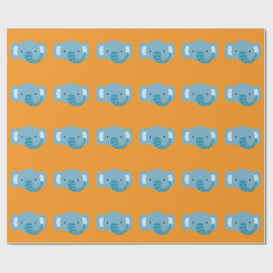 Papel De Presente Elephant Birthday Kids Art