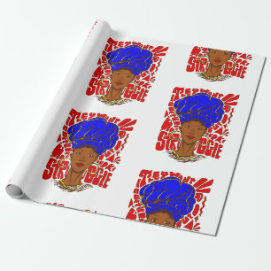 Papel De Presente Eles querem nossa cultura de mulher africana