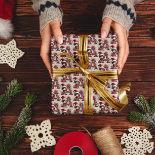 Papel De Presente Elfo de Natal Fofo Carta de Letra Festiva A