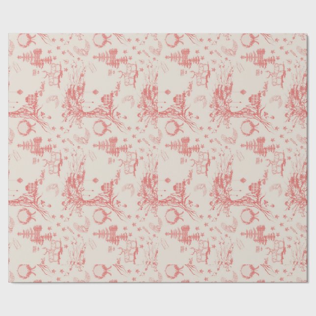 Papel De Presente Elk Woods French Toile (Barra)