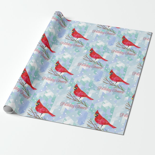 Papel De Presente Elogios do feriado de inverno (Desenrolado)
