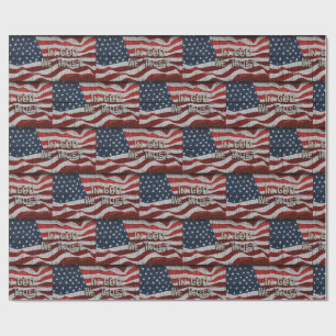 Papel De Presente Em Deus, Confiamos na bandeira Conselho Americana