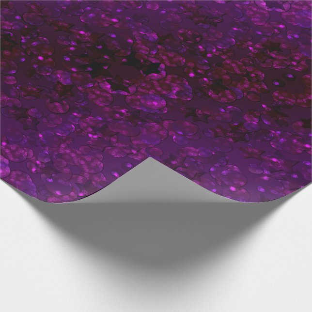 Papel De Presente Embalagem de férias, brilho, brilho, confete, sequ (Ponta)