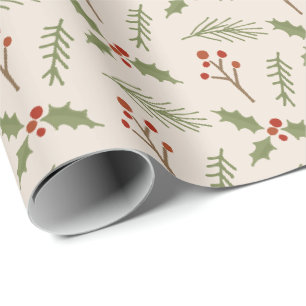 Papel De Presente Embalagem para Presente de Berries Botânicos de Co