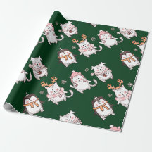 EMBALAGEM PARA PRESENTES DE NATAL COM DESENHOS À M