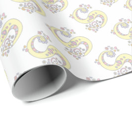 Papel De Presente Embalagem personalizada da letra inicial S monogra