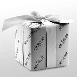 Papel De Presente Embalagem Simples de Logotipo de Empresa de Negóci