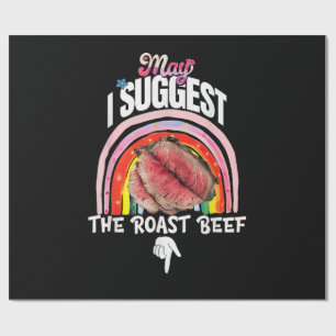 Papel De Presente Embaraçoso Posso Sugerir O Rosbife