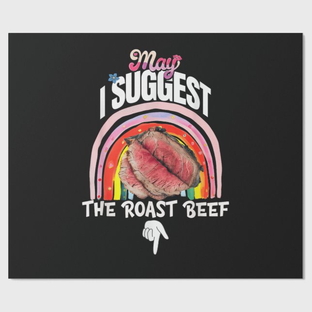 Papel De Presente Embaraçoso Posso Sugerir O Rosbife (Aberto)