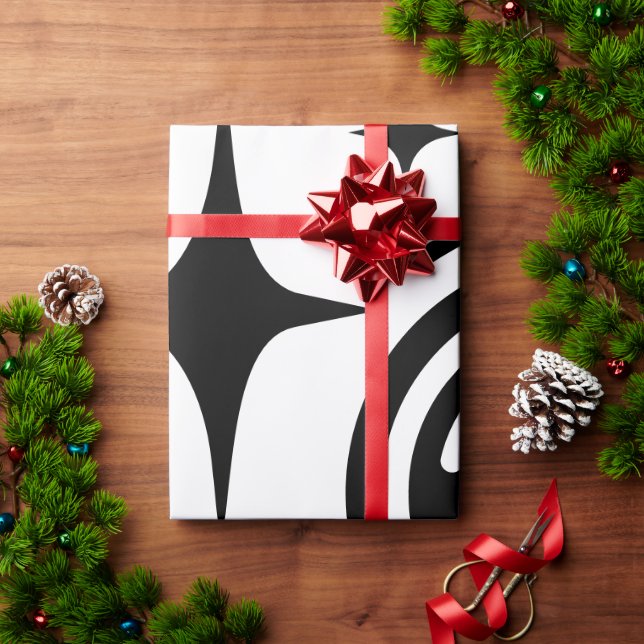Papel De Presente Emblema da IA Estrelas cintilantes, farol da era d (Presente de Natal)