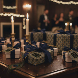 Papel De Presente Embroidered Art Deco Pattern Wrapping Paper