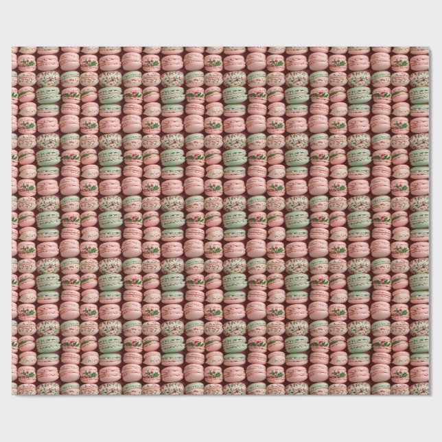 Papel De Presente Embrulho de Presente de Macaron Festivo (Aberto)