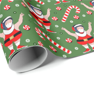 Papel De Presente Embrulho de Presente de Natal de Luta Livre