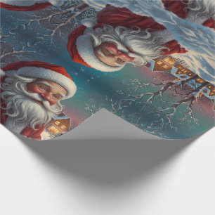 Papel De Presente Embrulho festivo colorido e fofo para o Natal