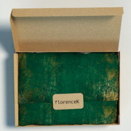 Papel De Presente Emerald Deep Green, Dourado e desolado, tropical