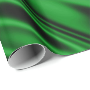 Papel De Presente Emerald Green Faux Satin Tecido