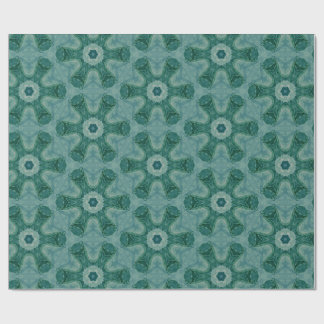 Papel De Presente Emerald Starburst Kaleidoscope