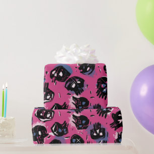 Papel De Presente Emo scull cor-de-rosa Artesanatos e suprimentos de