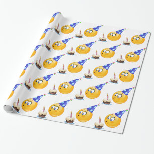 Papel De Presente emoji do aniversário