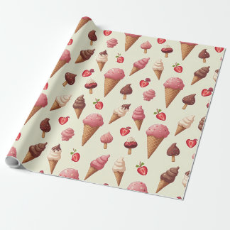 Papel De Presente Empachando papel_icecream