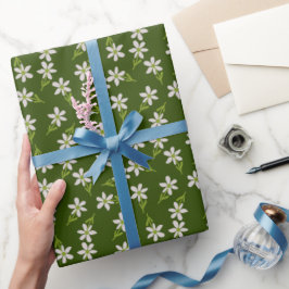 Papel De Presente Encanto de Margarida Selvagem