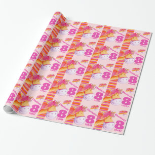 Papel De Presente Encapsulamento de 8º aniversário para crianças Pon