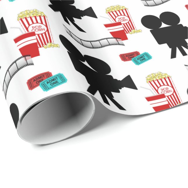 Papel De Presente Encapsulamento de festas com lançadores de filmes  (Ponta do rolo)