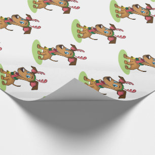 Papel De Presente Encerramento de presente de Natal/Cão de Rebelde