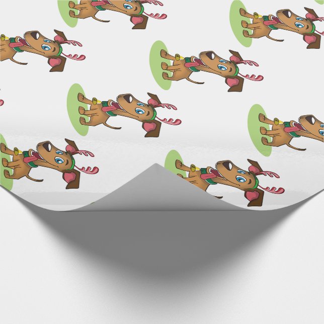 Papel De Presente Encerramento de presente de Natal/Cão de Rebelde (Ponta)