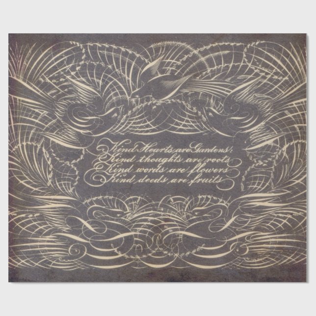 Papel De Presente Encerre folhas do Flourish 60lb Decoupage 30" x (Aberto)