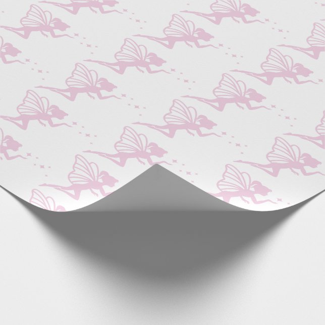 Papel De Presente Enchendo Pó De Fada Rosa (Ponta)