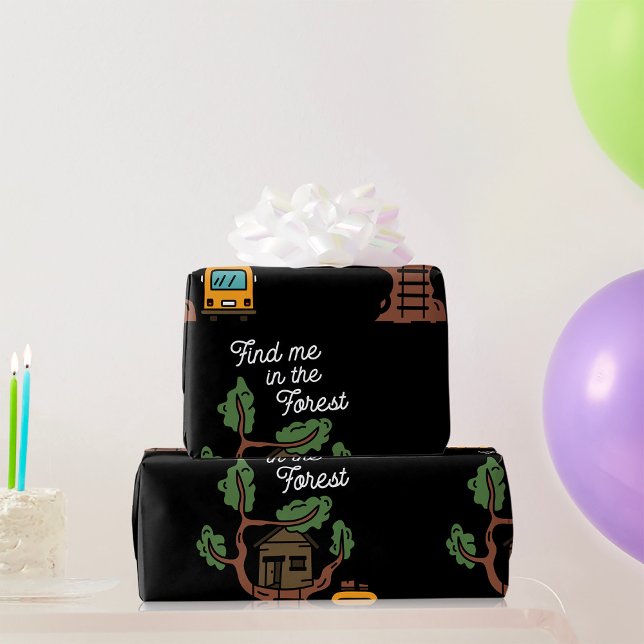 Papel De Presente Encontre-Me Na Floresta (Criador carregado)