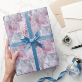 Papel De Presente Energia Espirituosa Da Mente Rosa Quartz