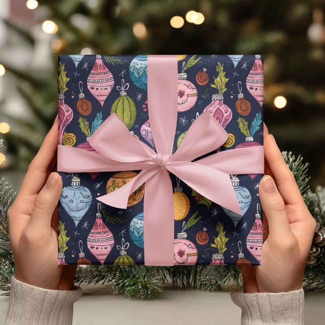 Papel De Presente Enfeite Caprichoso Natal (Criador carregado)