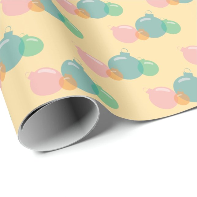 Papel De Presente Enfeites de natal (Ponta do rolo)
