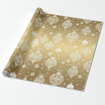 Enfeites de natal brancos Dourados e elegantes