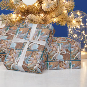 Papel De Presente Enfeites de natal de Seashell