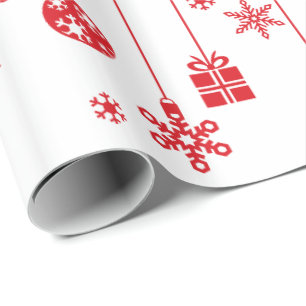 Papel De Presente Enfeites de natal Decorativo Reindeer Snowflake