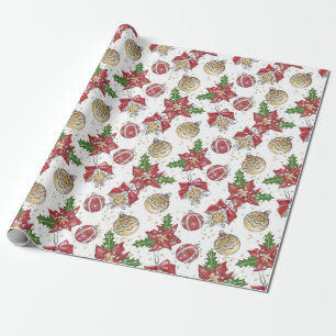 Papel De Presente Enfeites de natal tradicionais/clássicos
