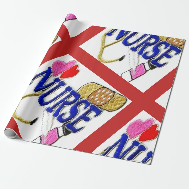 Papel De Presente Enfermeira (Desenrolado)
