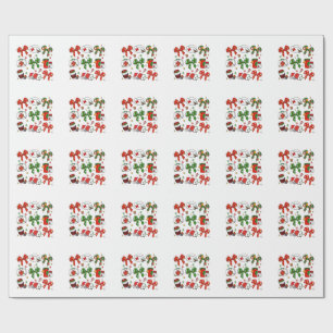 Papel De Presente Enfermeira de Natal Enfermeira de Arco Coquette -