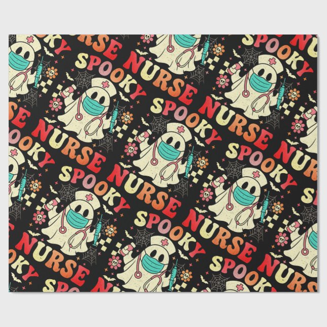 Papel De Presente Enfermeira Fantasma Cuta Pastas Retrópicas do Hall (Aberto)