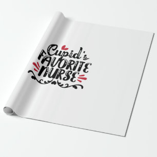 Papel De Presente Enfermeira Gift Cupid é enfermeira favorita