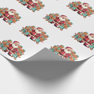 Papel De Presente Enfermeiras de pão Natal Santa Claus