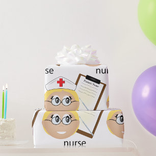 Papel De Presente Enfermeiro com Área de Transferência Médica e Term