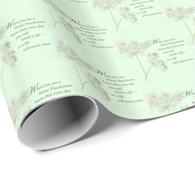 Papel De Presente Enfermeiro Touch Vive flor selvagem (Ponta do rolo)
