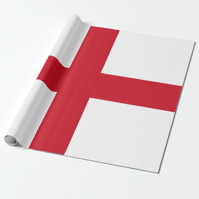 Papel De Presente English Flag (Inglaterra) (Desenrolado)