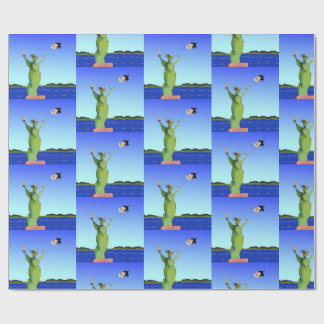 Papel De Presente Engraçado Anti-Trump Natal Político Ano Novo