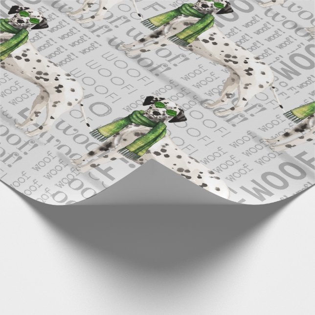 Papel De Presente Engraçado Cachorro Lover Dalmaciano (Ponta)